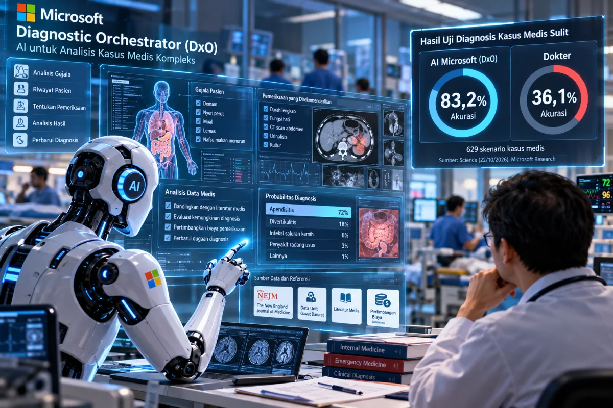 AI Microsoft Ungguli Dokter dalam Uji Diagnosis Penyakit, Akurasinya Capai 83 Persen